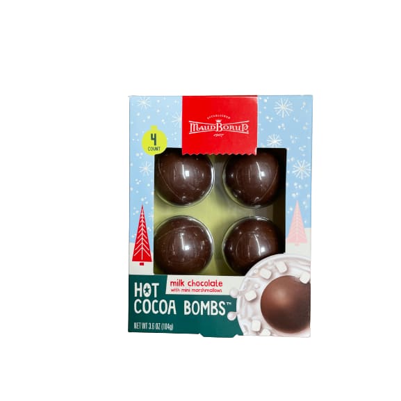 Maud Borup Milk Chocolate Hot Cocoa Bombs 3.6 oz. - Maud Borup