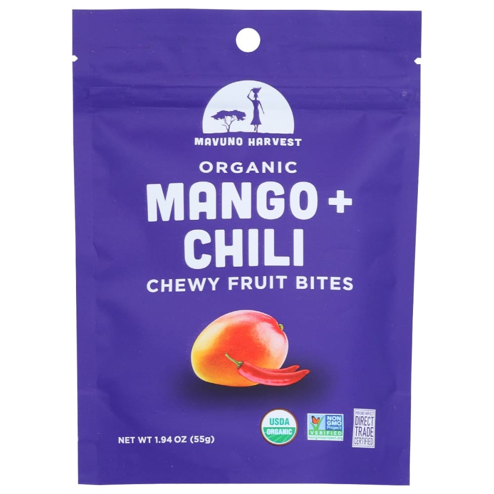 MAVUNO HARVEST: Fruit Bites Mango Chili 1.94 oz - Grocery > Snacks > Fruit Snacks - MAVUNO HARVEST