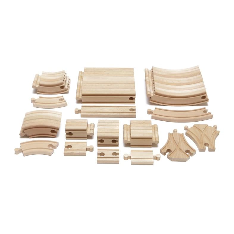 Maxim Enterprise 54-Pc. Hardwood Expansion Wooden Train Track Pack - Home/Toys/Indoor Play/Activities/ - Unbranded