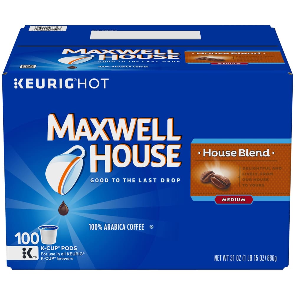 Maxwell House House Blend Medium Roast K-Cup Coffee Pods 100 ct. - Maxwell House