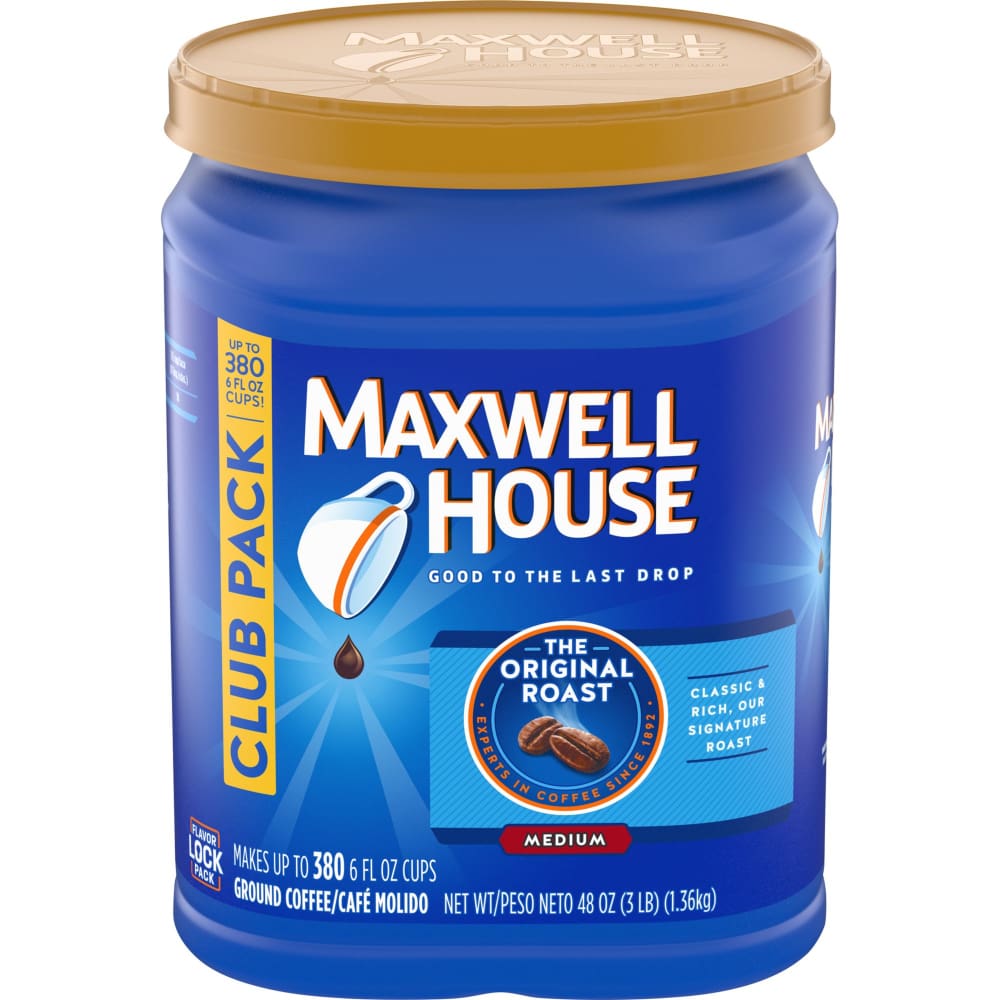 Maxwell House Medium Roast Original Roast Ground Coffee 48 oz. - Maxwell House