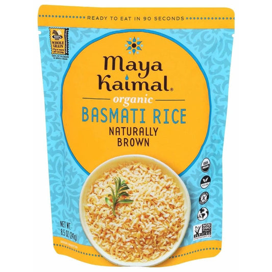 MAYA KAIMAL Maya Kaimal Rice Basmati Naturally Brown, 8.5 Oz