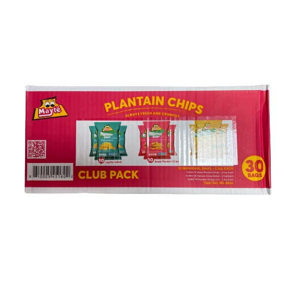 Mayte Plantain Chips 30 x 2 oz. - Mayte