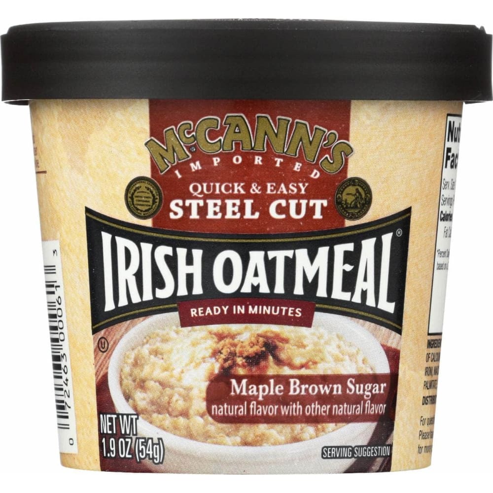 MCCANN'S IRISH OATMEAL MCCANNS IRISH OATMEAL Oatmeal Inst Cup Mpl Sugr, 1.9 oz