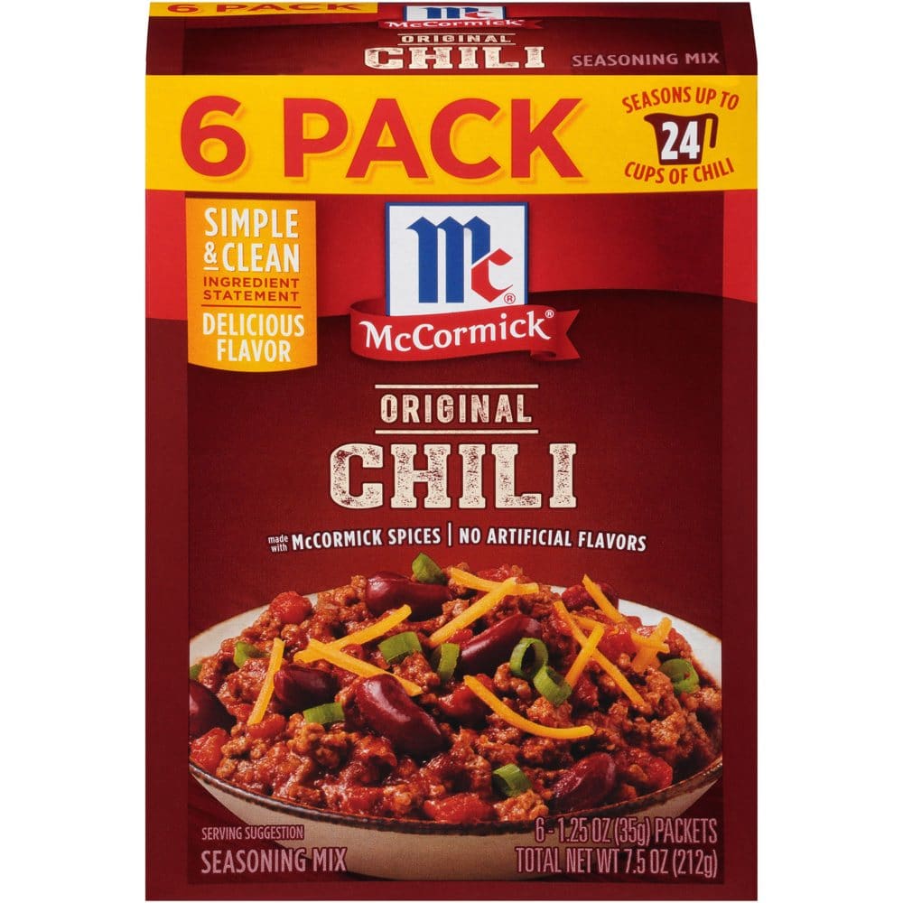 McCormick Chili Original Seasoning Mix (1.25 oz. 6 pk.) (Pack of 2) - Baking - McCormick