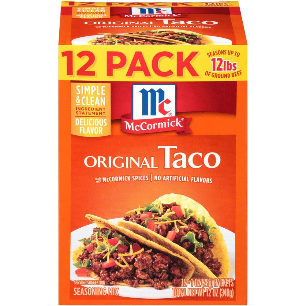 McCormick Original Taco Seasoning Mix (1 oz. 12 ct.) (Pack of 2) - Baking - McCormick