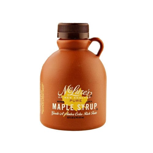 McLures Amber Color Grade A Maple Syrup 16oz (Case of 12) - Baking/Sugar & Sweeteners - McLures