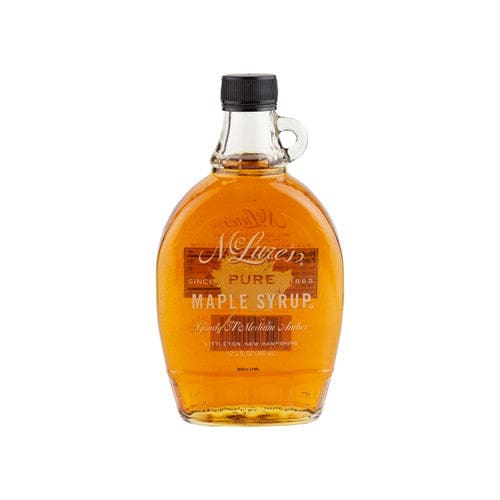 McLures Medium Amber Grade A Maple Syrup 12.5oz (Case of 12) - Baking/Sugar & Sweeteners - McLures