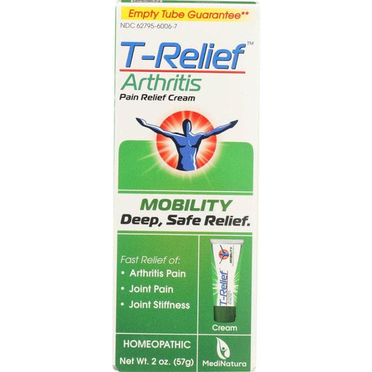 MEDINATURA Medinatura T-Relief Arthritis Pain Relief Cream, 57 Gm