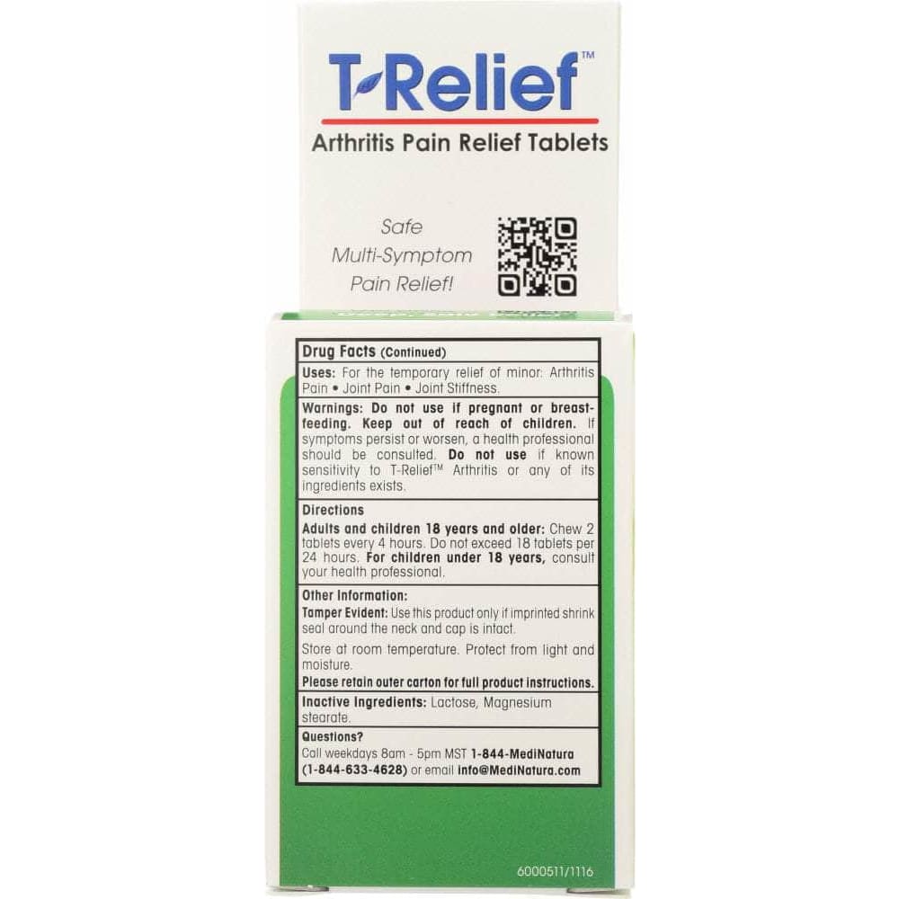 T-RELIEF Medinatura T-Relief Arthritis Pain Relief Tablets, 100 Tablets