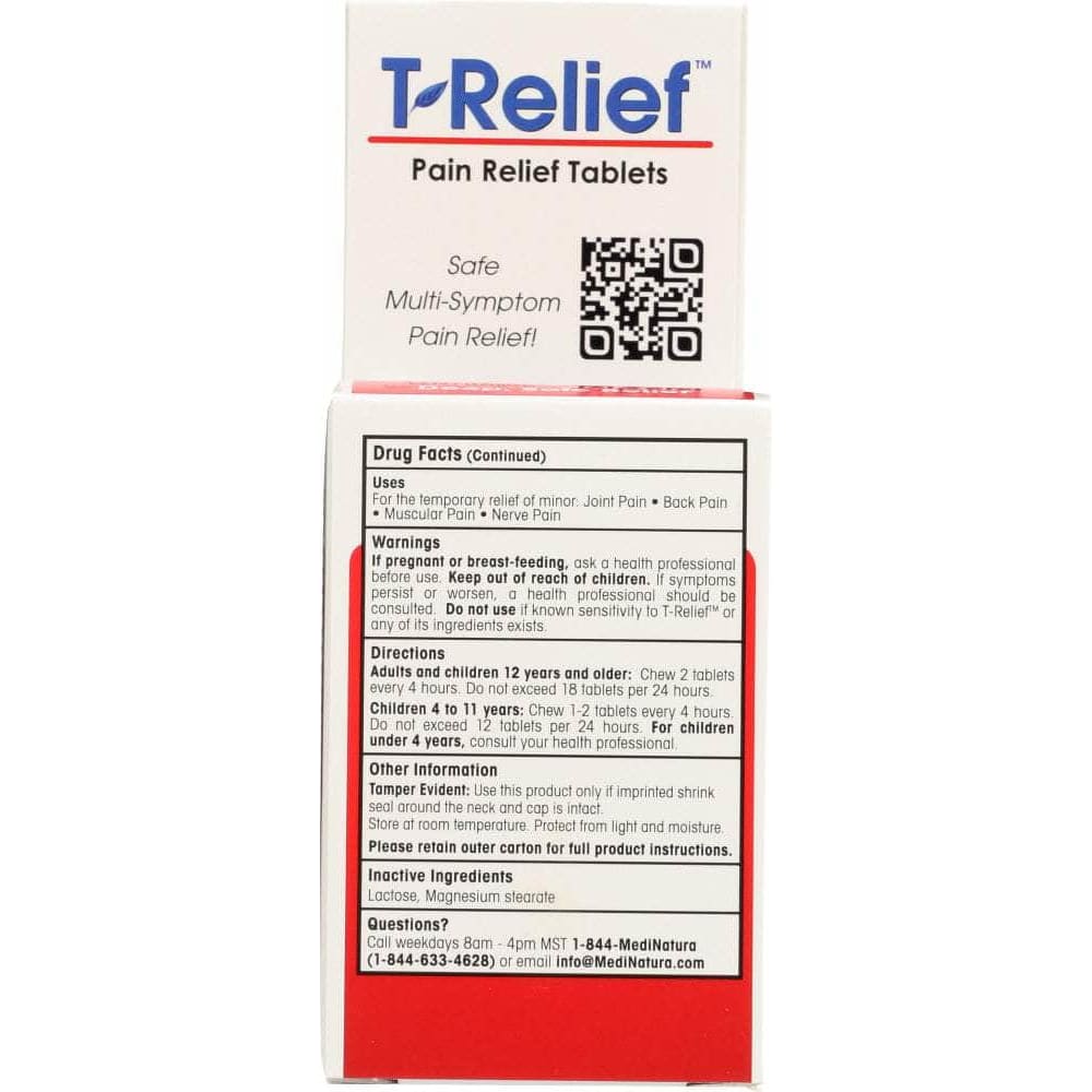 MEDINATURA Medinatura T- Relief Pain Relief Tablets, 100 Tablets