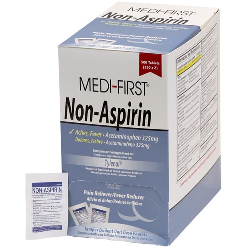 Medique Non-Aspirin 325Mg 50 X 2’S Medi-First Box of OX (Pack of 3) - Over the Counter >> Pain Relief - Medique