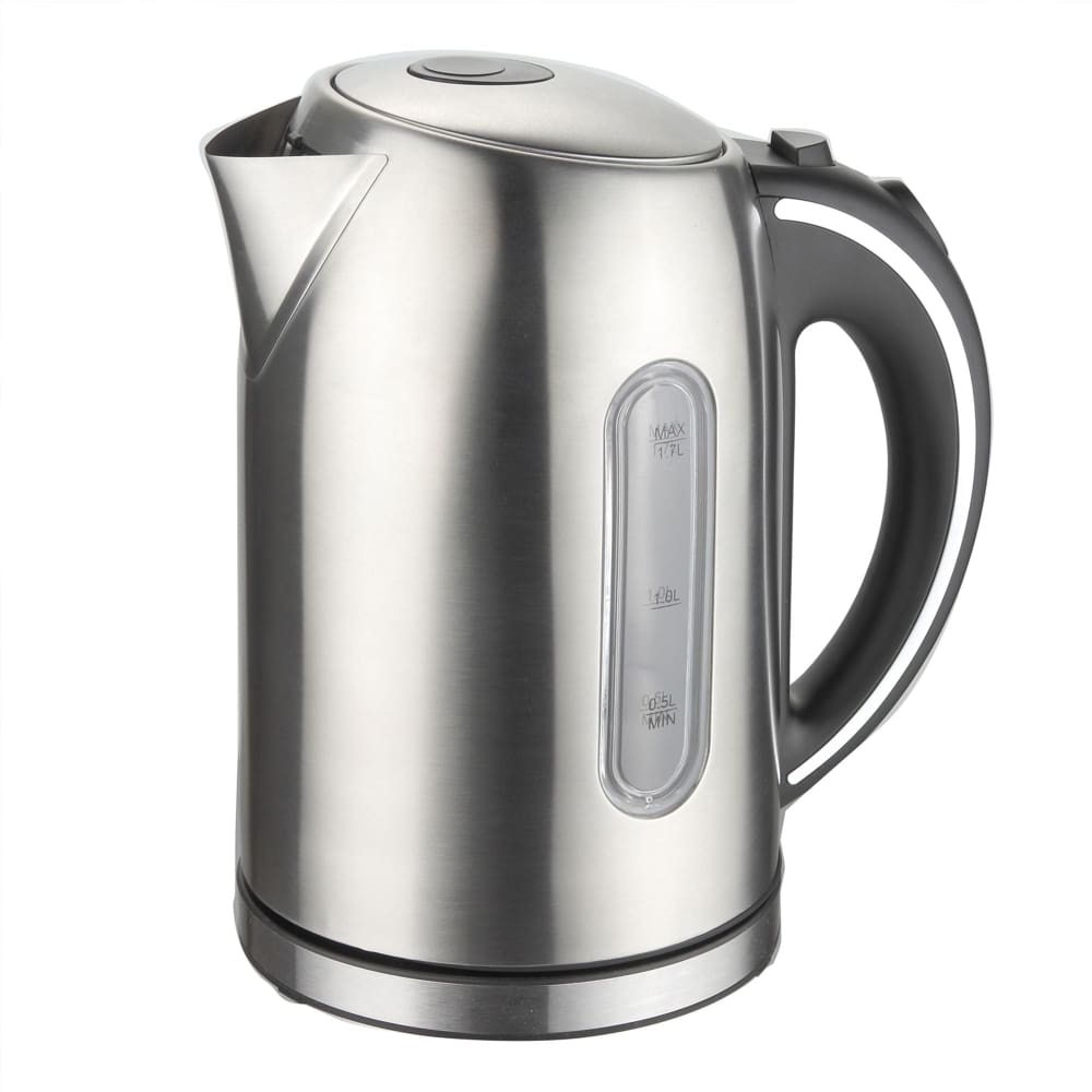 MegaChef 1.7L Stainless Steel Electric Tea Kettle - Home/Grocery Household & Pet/Coffee Tea & Creamer/Coffee & Tea Brewers/ - Unbranded