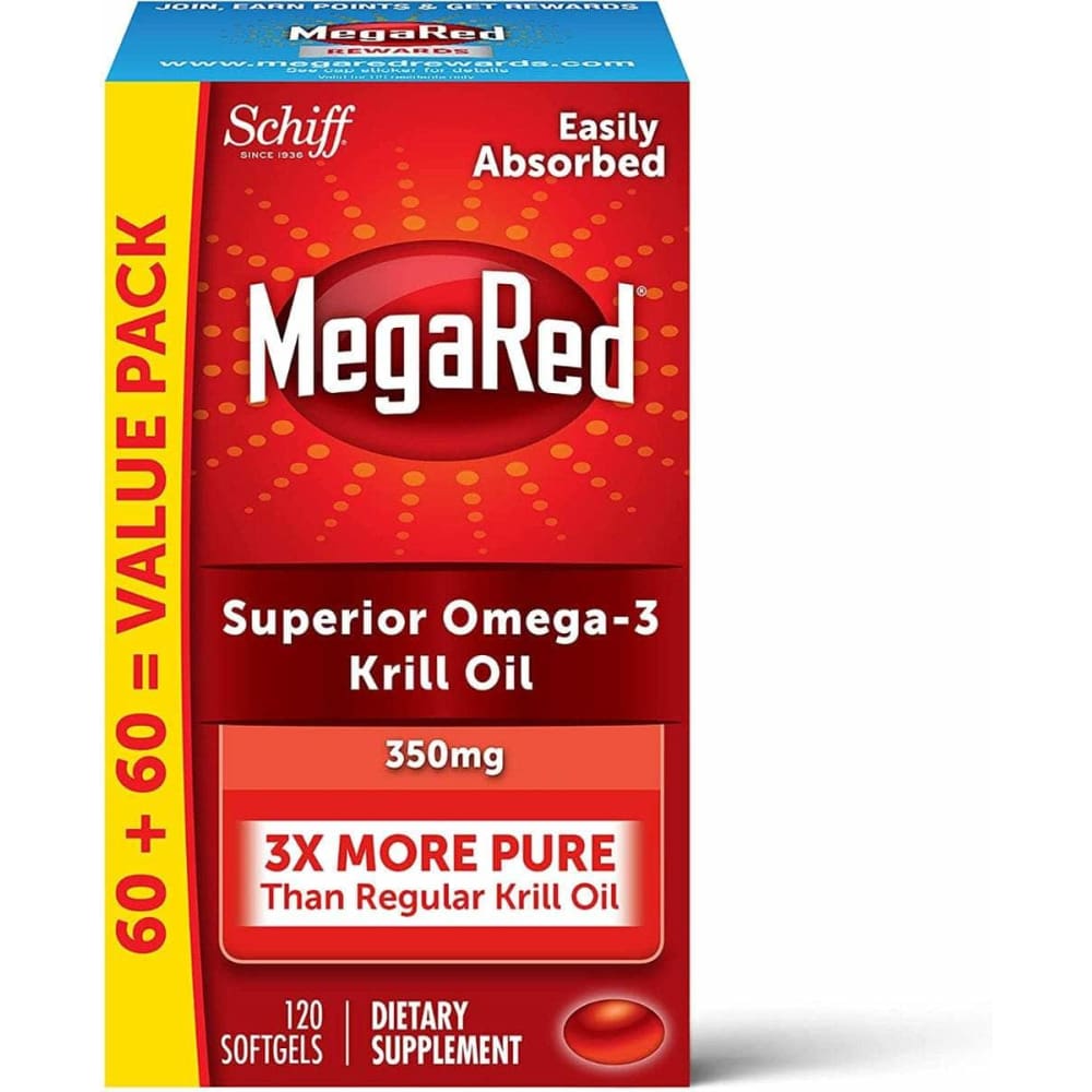 MEGARED MEGARED Superior Omega 3 Krill Oil 350Mg, 120 cp