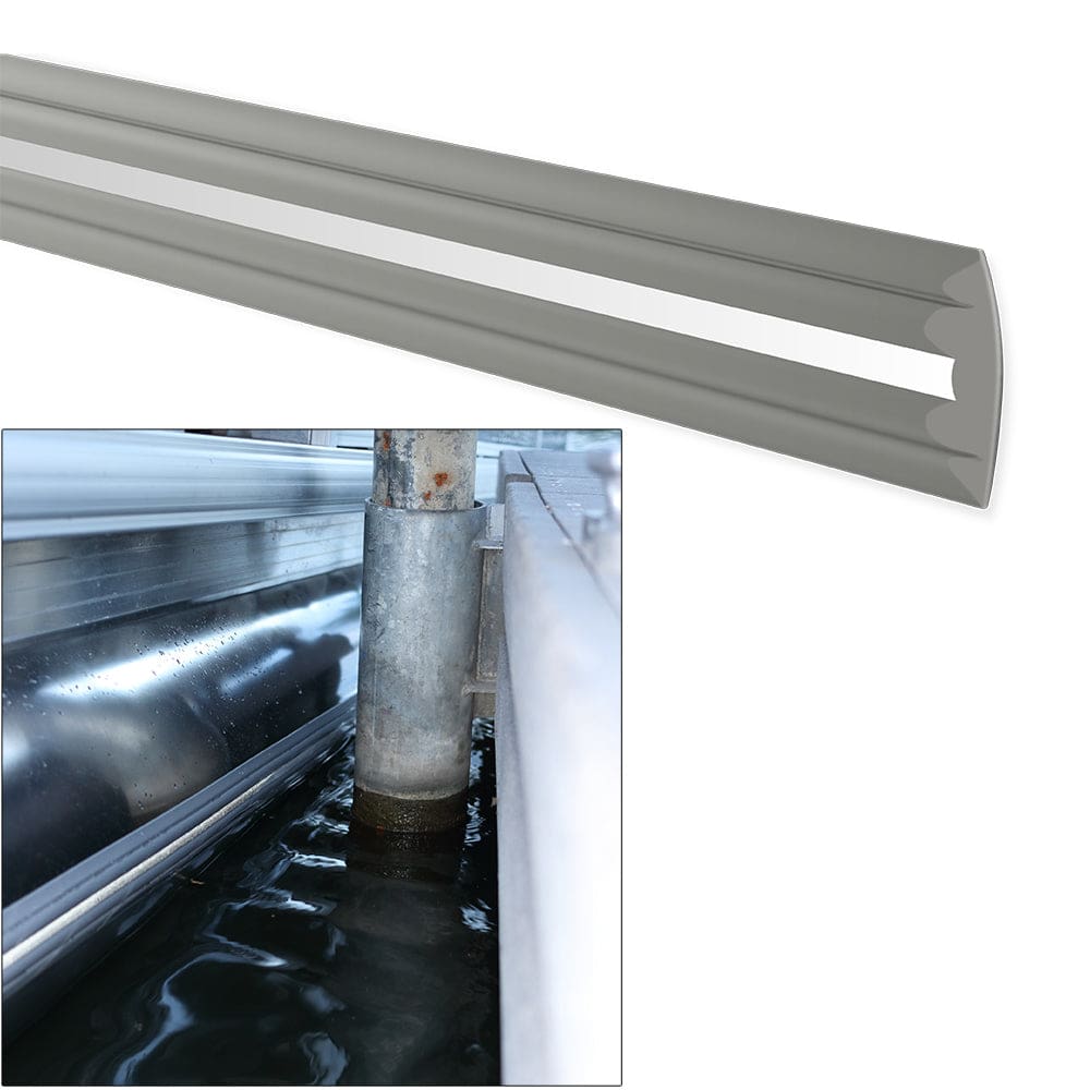 Megaware PontoonGuard® - 32’ Kit - (2) 16’ Guards f/ Pontoon Up To 21’ - Gray - Boat Outfitting | Hull Protection - Megaware