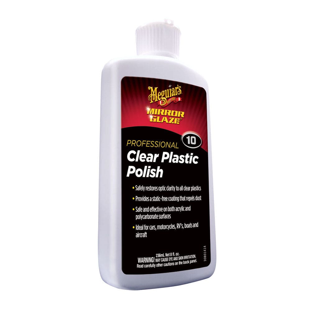 Meguiar’s #10 Clear Plastic Polish - 8oz (Pack of 2) - Boat Outfitting | Cleaning - Meguiar’s