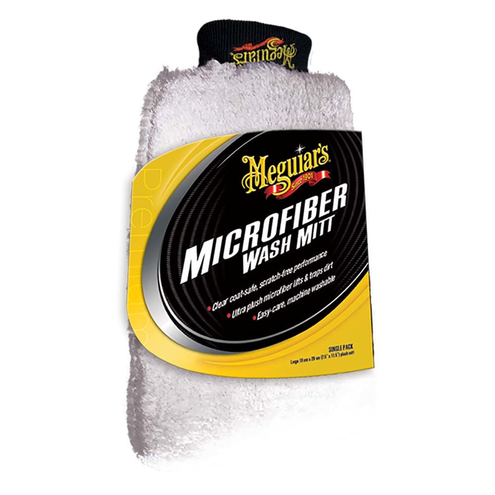 Meguiar’s Microfiber Wash Mitt (Pack of 4) - Winterizing | Cleaning,Boat Outfitting | Accessories - Meguiar’s