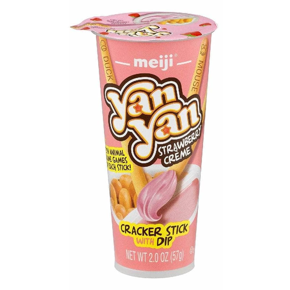 Meiji Meiji Cracker Stick with Dip Yan Yan Strawberry, 2 oz