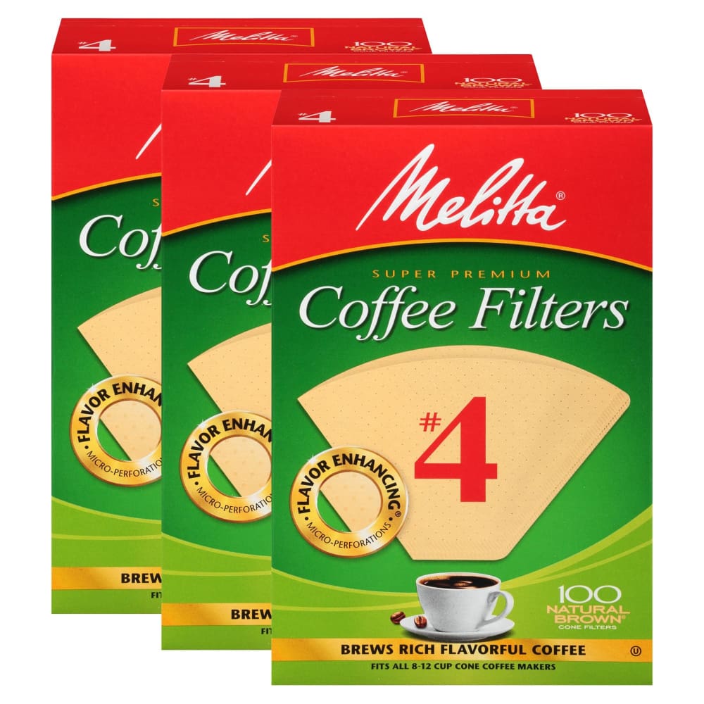 Melitta #4 Cone Coffee Filters 300 ct. - Melitta