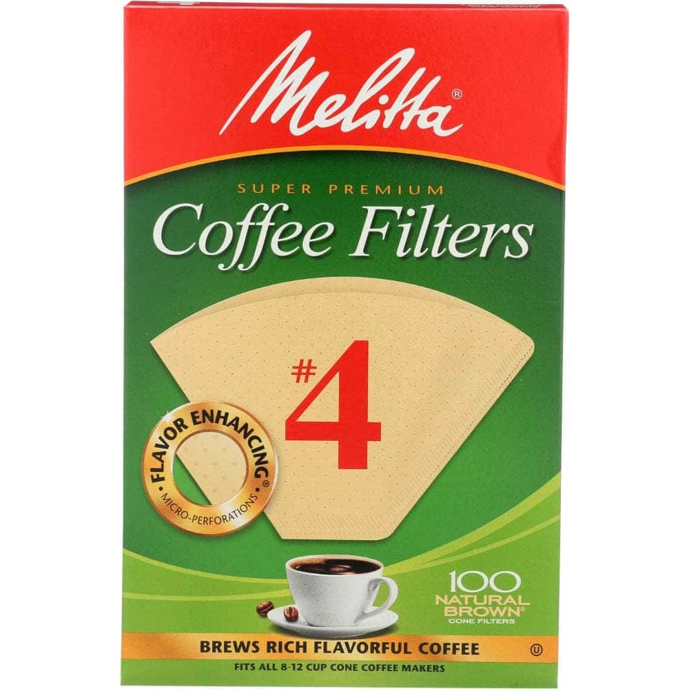 Melitta Melitta Coffee Filter Brown No. 4, 100 pc