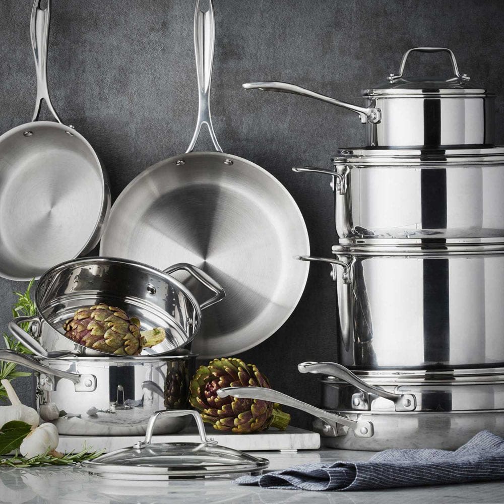 Member’s Mark 14-Piece Tri-Ply Cookware Set - Cookware Sets - ShelHealth