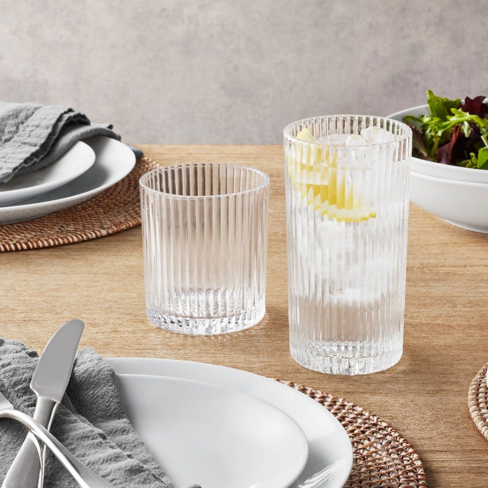 Member’s Mark 16-Piece Fluted Crystal Drinkware Set - Drinkware - ShelHealth