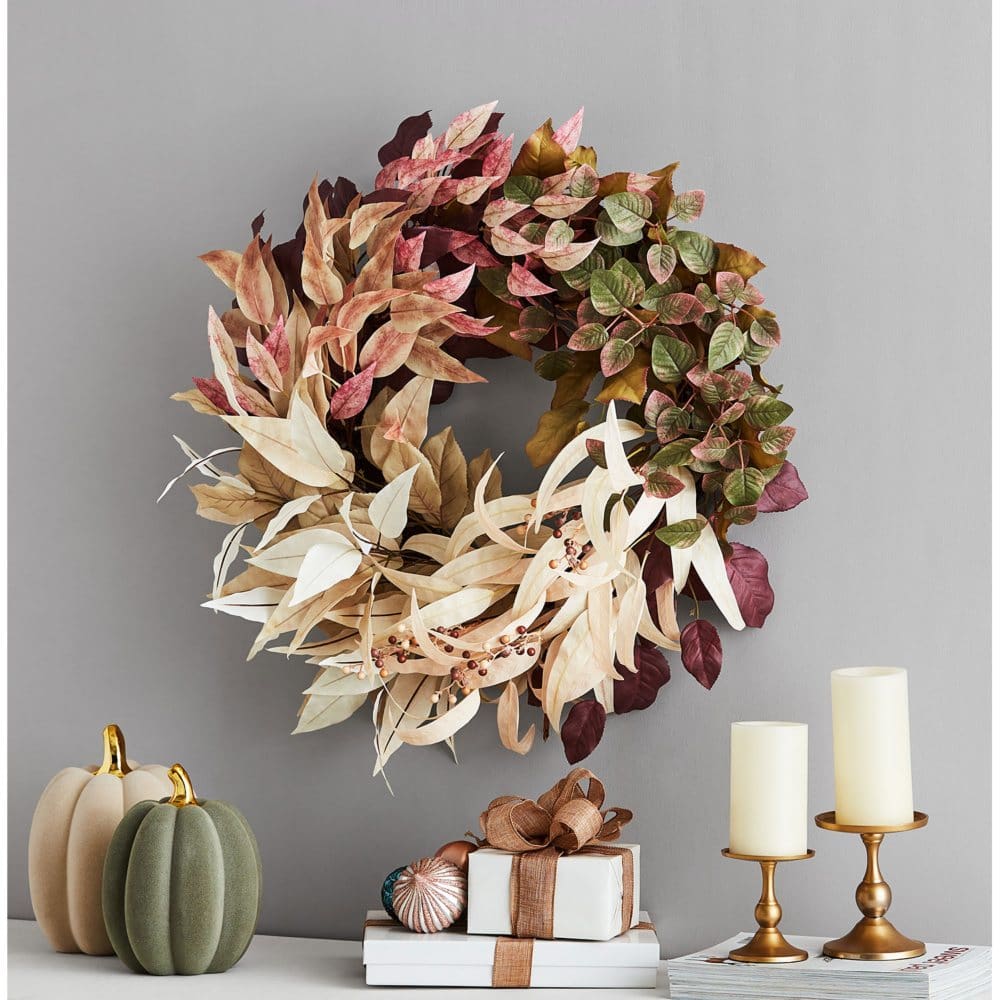 Member’s Mark 26’’ Harvest Wreath Eucalyptus - Fall Decor - ShelHealth
