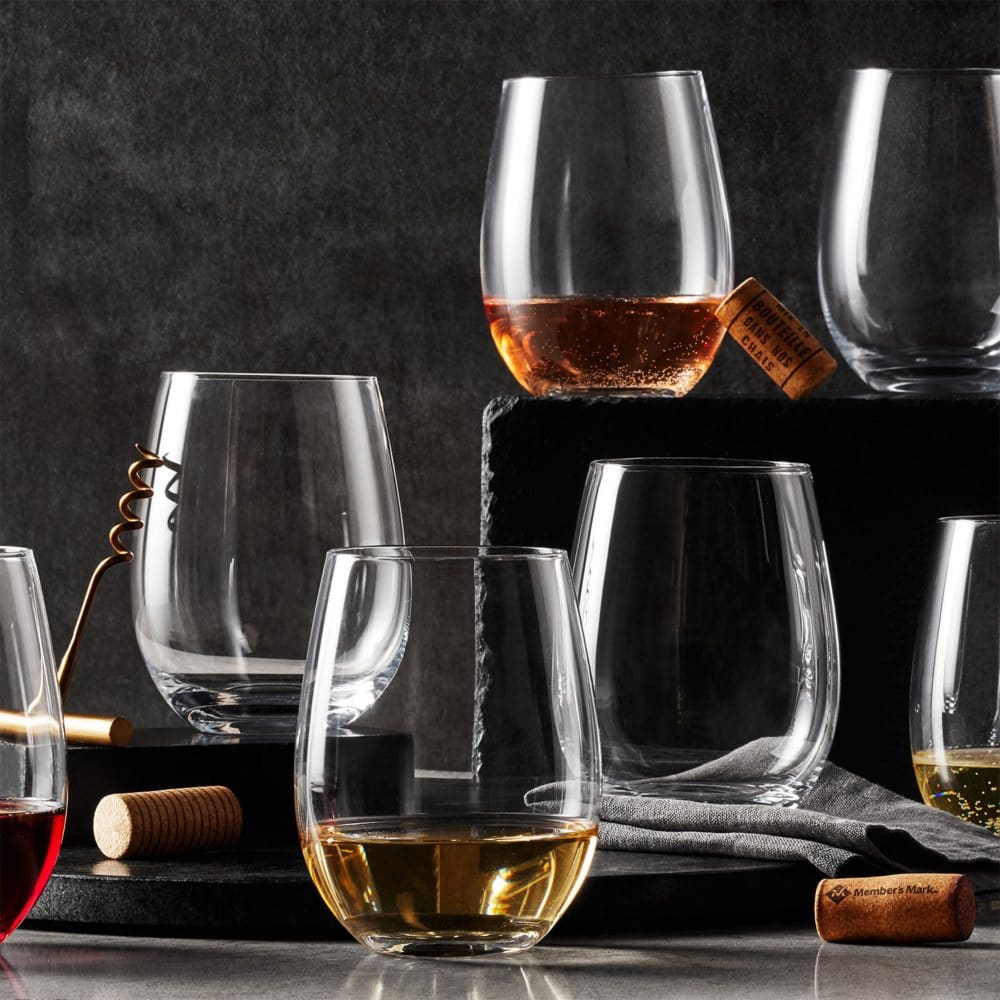 Member’s Mark 8-Piece Stemless Crystal Wine Glass Set - Drinkware - Member’s