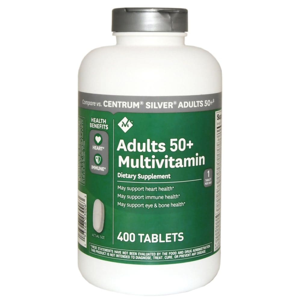 Member’s Mark Adults 50+ Multivitamin Dietary Supplement Heart and Immune Health (400 ct.) - Multivitamins - Member’s Mark