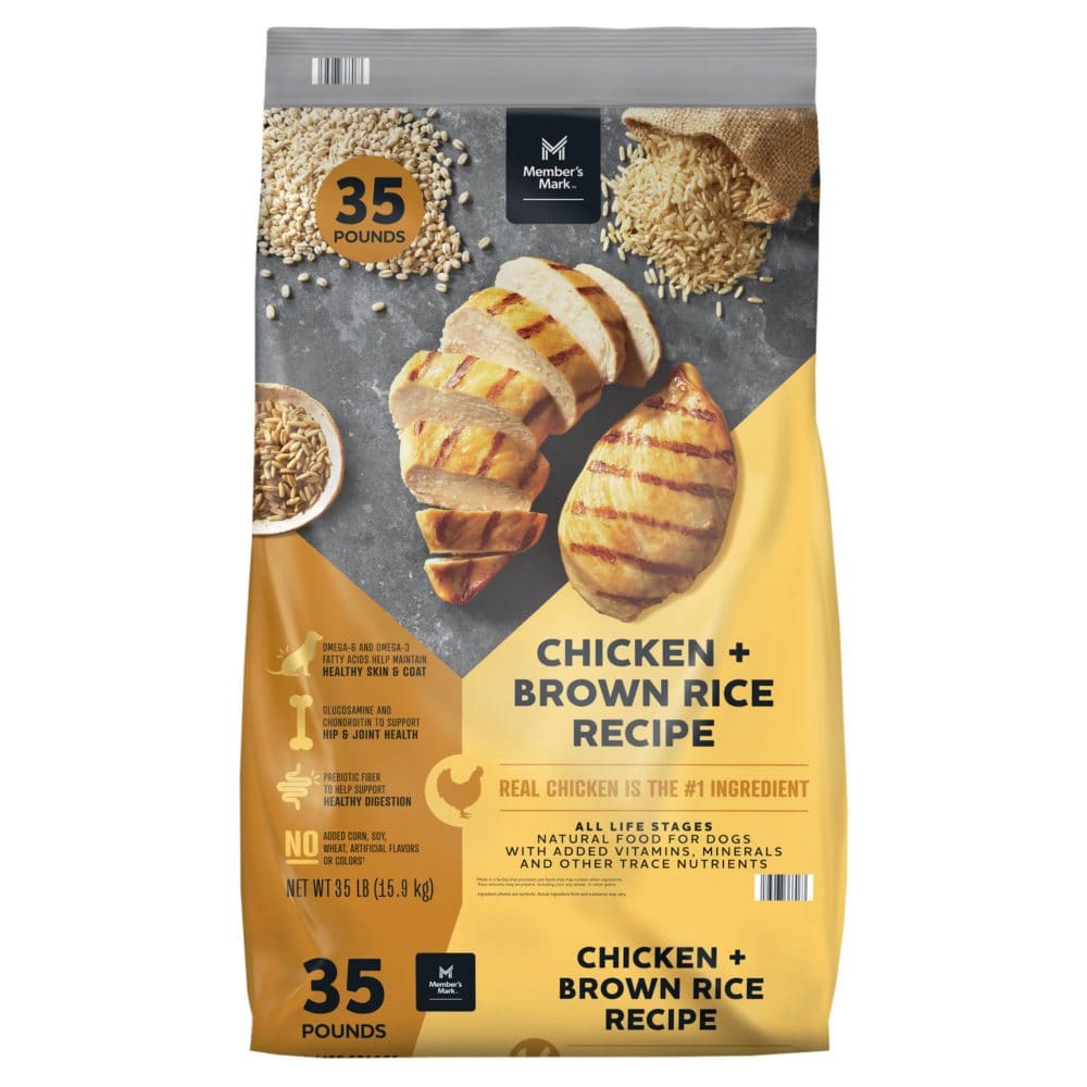 Member’s Mark Chicken + Brown Rice Recipe Dry Dog Food (35 lbs.) - Household Items - ShelHealth