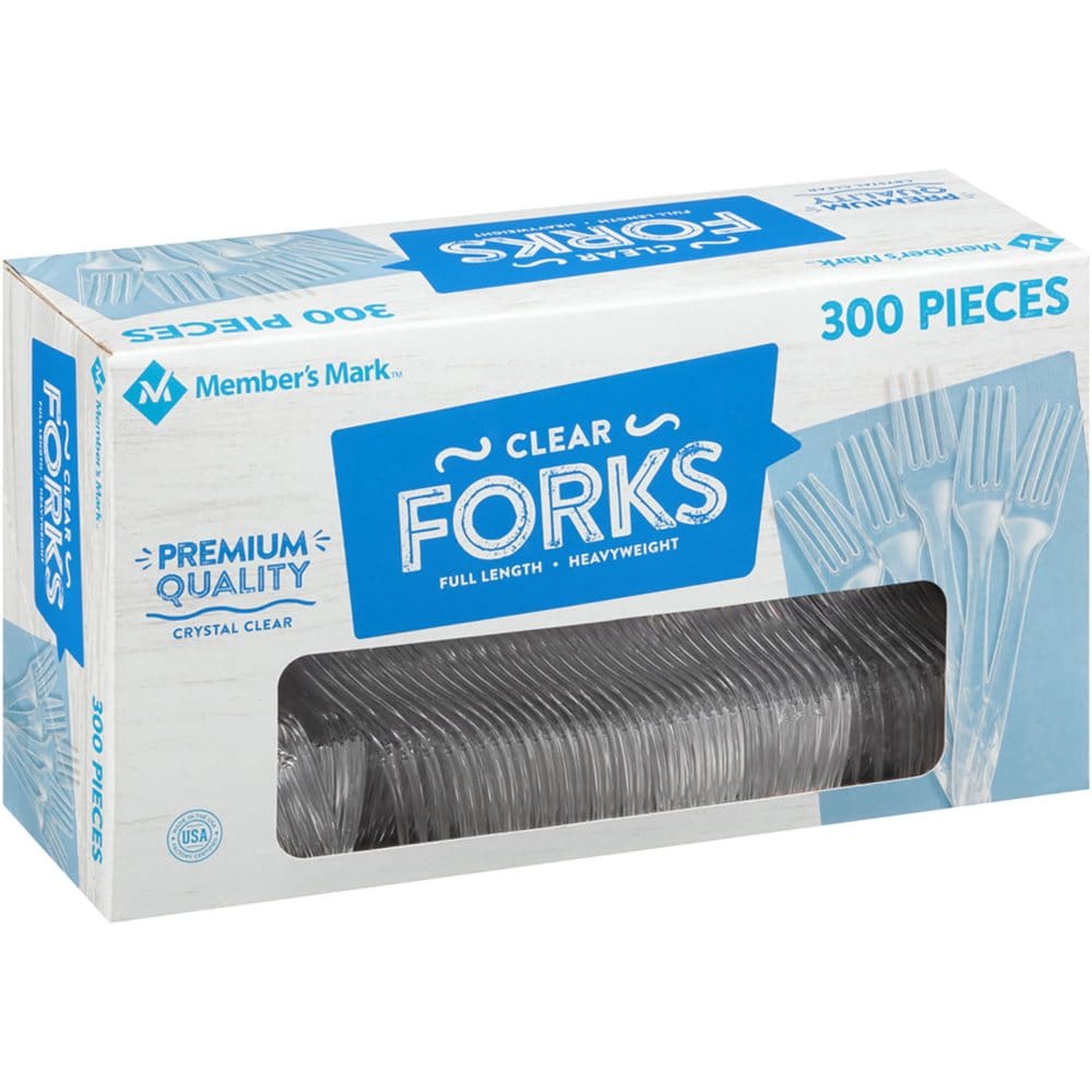 Member’s Mark Clear Plastic Forks Heavyweight (300 ct.) - Food Service & Hospitality Supplies - Member’s