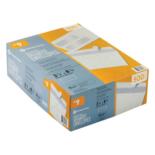 Member’s Mark Envelope #9 Double Window (500 ct.) - Office & Technology - Member’s