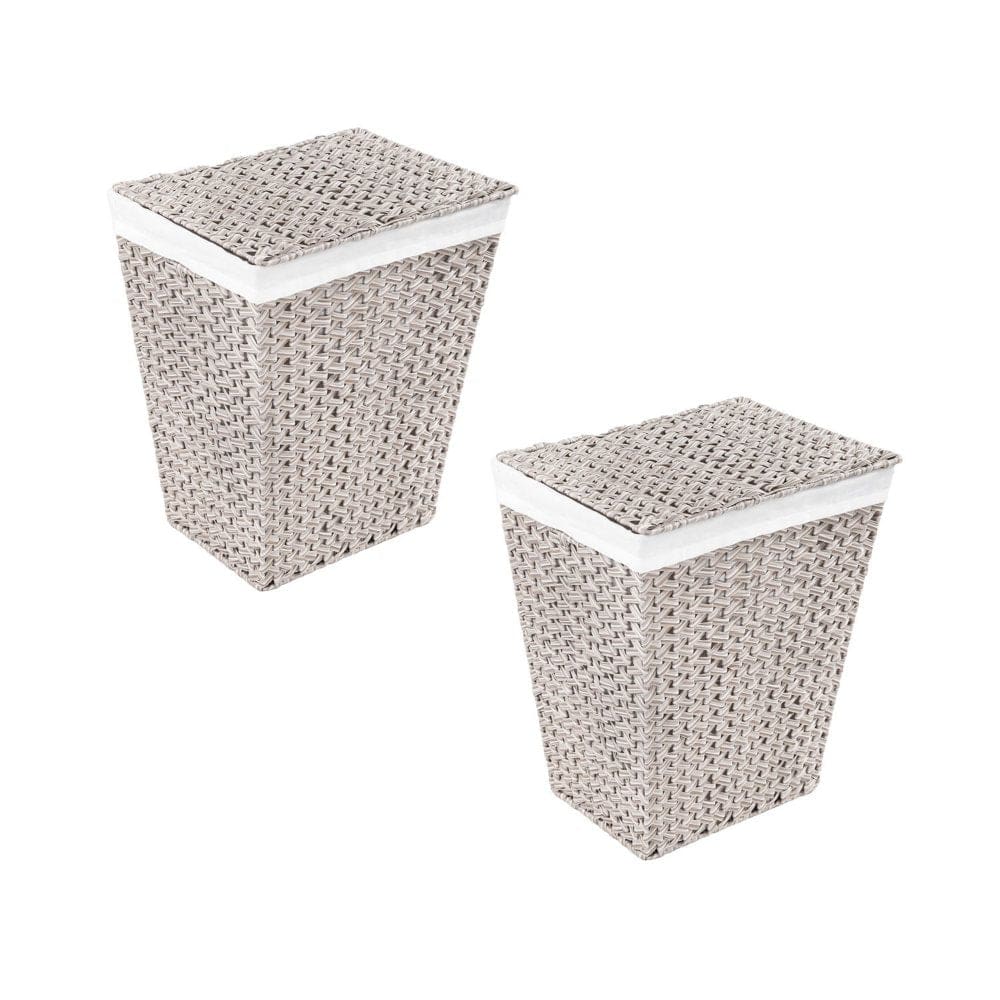 Member’s Mark Handwoven Laundry Hamper 19.5 W x 14.5 D x 23 H (Set of 2) - Laundry Organization - ShelHealth