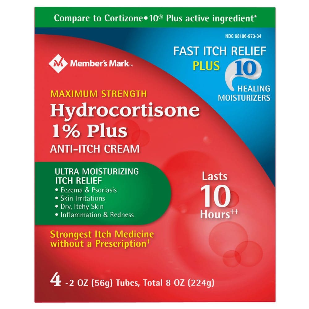 Member’s Mark Hydrocortisone 1% Anti-Itch Cream (2 oz. 4 pk.) - First Aid - Member’s