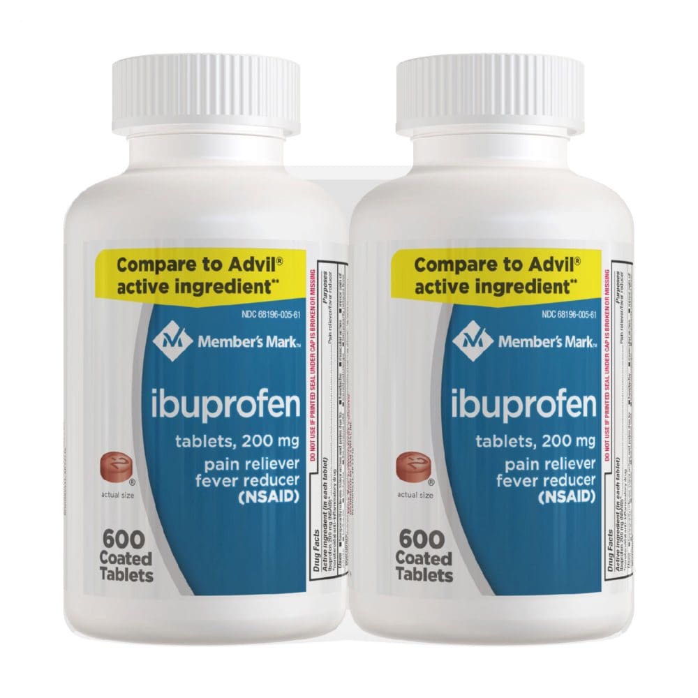 Member’s Mark Ibuprofen Tablets 200 mg. (600 ct. 2 pk.) - Pain Relief - Member’s