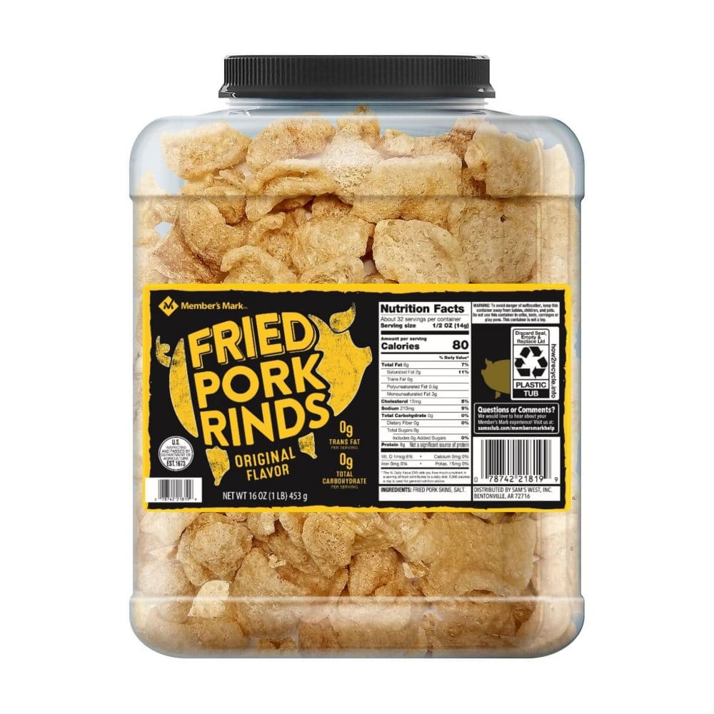 Member’s Mark Original Fried Pork Rinds (16 oz.) - Snacks Under $10 - Member’s