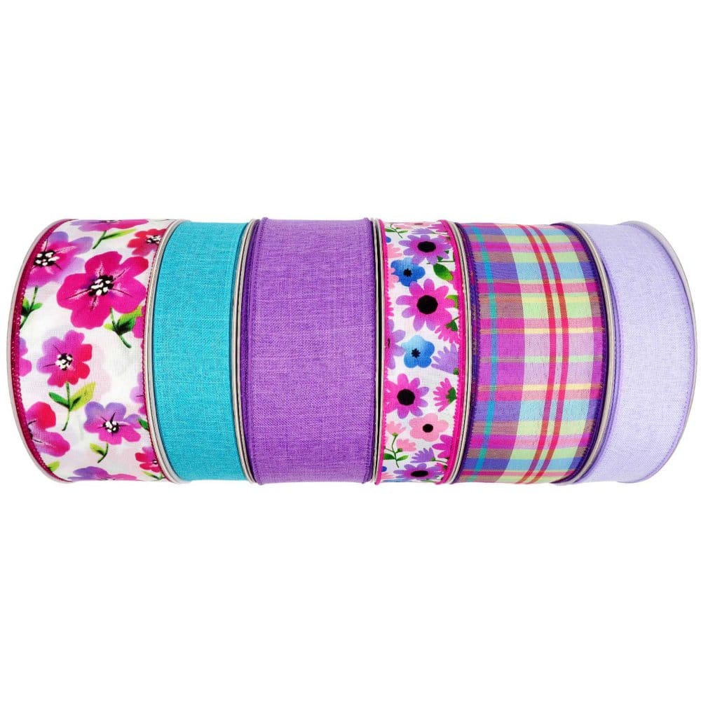 Member's Mark Premium Spring Ribbon 6 Pack, (Purple, Blue) | ShelHealth