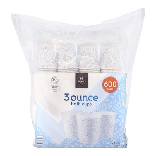 Member’s Mark Printed Paper Bath Cold Cup (3 fl. oz. 600 ct.) (Pack of 2) - Disposable Tableware - Member’s