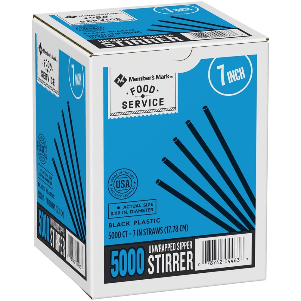 Member’s Mark Sipper Stirrers 7 (5,000 ct.) - Commercial Paper Goods & Disposables - Member’s