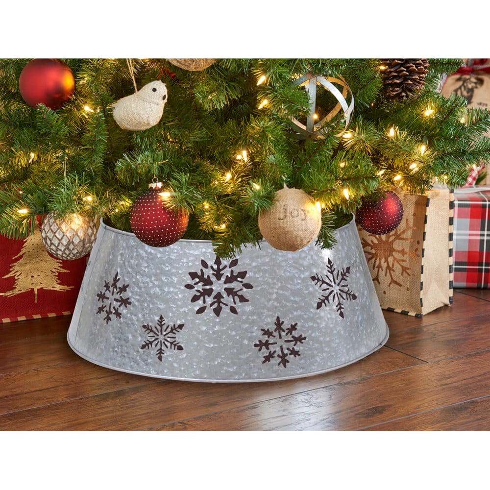Member’s Mark Tree Collar - Galvanized Finish - Holiday Brights - Member’s