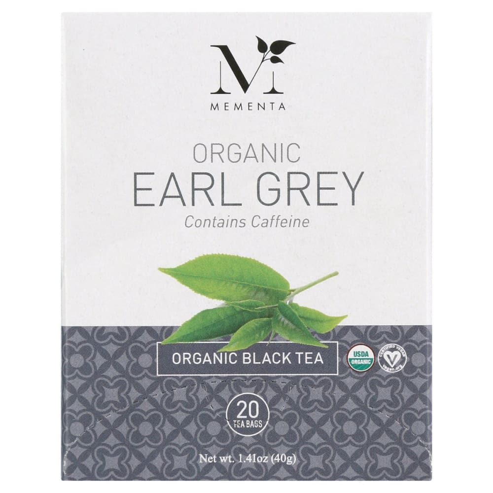 MEMENTA: Tea Earl Grey Org 20 BG (Pack of 5) - Grocery > Beverages > Coffee Tea & Hot Cocoa - MEMENTA