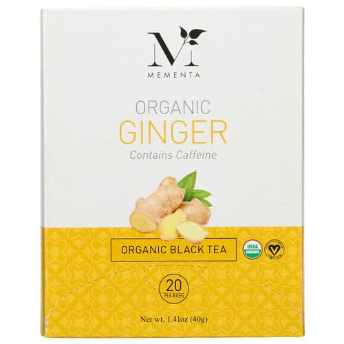 MEMENTA: Tea Ginger Org 20 BG (Pack of 5) - Grocery > Beverages > Coffee Tea & Hot Cocoa - MEMENTA