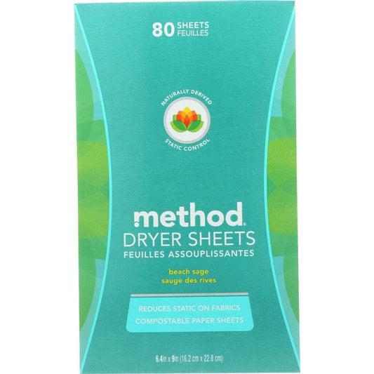 METHOD HOME CARE METHOD HOME CARE Dryr Sheet Beach Sage, 80 pc