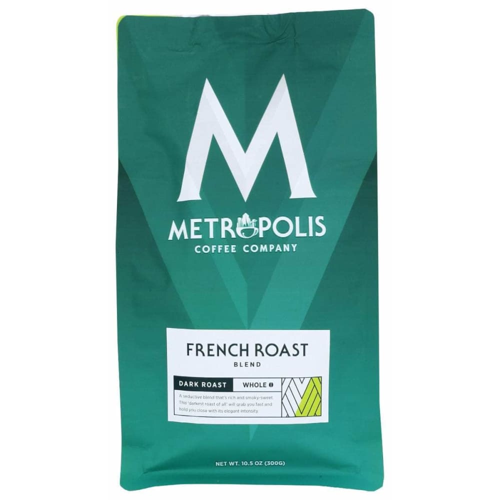 METROPOLIS COFFEE Grocery > Beverages > Coffee, Tea & Hot Cocoa METROPOLIS COFFEE: French Roast Blend Dark Roast Whole Bean Coffee, 10.5 oz