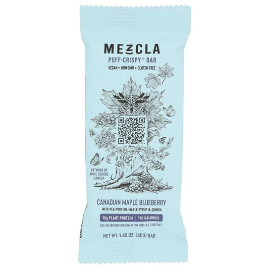 MEZCLA: Canadian Maple Blueberry Protein Bar 1.4 oz (Pack of 6) - Grocery > Nutritional Bars - MEZCLA