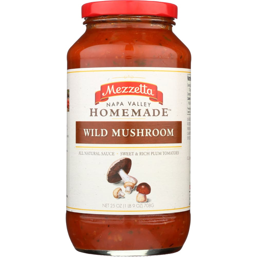 MEZZETTA: Pasta Sauce Wild Mushroom 25 oz (Pack of 4) - MEZZETTA