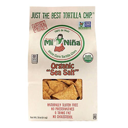 Mi Nina Organic Sea Salt Tortilla Chips 16 oz. - Home/Grocery/Snacks/Chips/ - Mi Nina