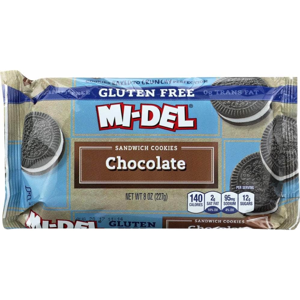 Mi-Del Midel Cookies Sandwich Chocolate Gluten Free, 8 oz