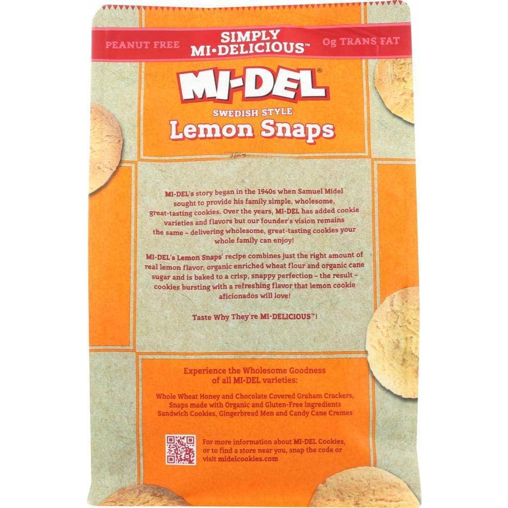Mi-Del Midel Cookies Snap Lemon, 10 oz