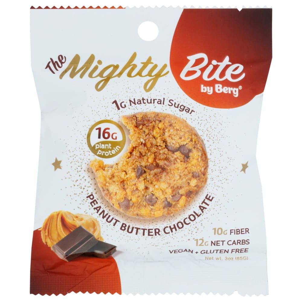 MIGHTY BITES: Peanut Butter Chocolate Cookies 3 oz (Pack of 5) - MIGHTY BITES
